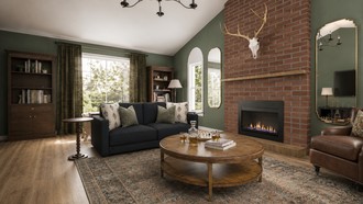 Traditional, Rustic, Transitional, Vintage, Warm Transitional, Traditional Charm Living Room by Havenly Interior Designer Sofia