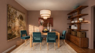 Eclectic, Midcentury Modern Dining Room by Havenly Interior Designer Juliana