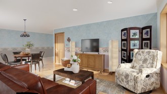Traditional, Farmhouse, Transitional Living Room by Havenly Interior Designer Elisa