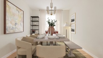 Contemporary Luxe Dining Room by Havenly Interior Designer Lilia