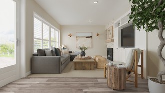 Coastal, Organic Modern Living Room by Havenly Interior Designer Emilee