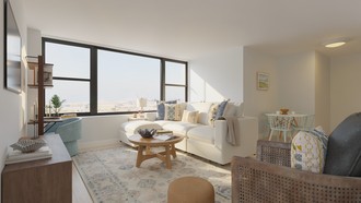 Coastal Living Room by Havenly Interior Designer Abigail