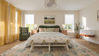 Eclectic, Vintage, Midcentury Scandi, Modern Cottage, Artful Eclectic Bedroom by Havenly Interior Designer Jess