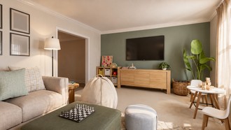 Bohemian, Scandinavian Playroom by Havenly Interior Designer Katherin