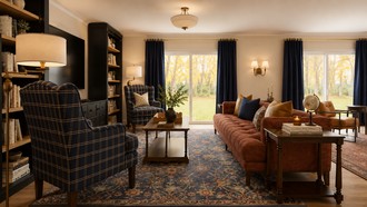 Traditional, Farmhouse, Rustic, Transitional, Vintage, Warm Transitional, Modern Cottage, Traditional Charm Living Room by Havenly Interior Designer Sofia