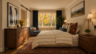 Traditional, Farmhouse, Rustic, Transitional, Vintage, Modern Cottage, Traditional Charm Bedroom by Havenly Interior Designer Sofia