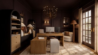 Traditional Charm Office by Havenly Interior Designer Malena