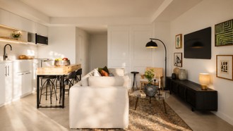 Contemporary Luxe Living Room by Havenly Interior Designer Tania