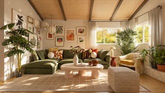 Eclectic Living Room by Havenly Interior Designer Sophia