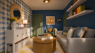 Eclectic, Midcentury Scandi, Artful Eclectic Playroom by Havenly Interior Designer Jess