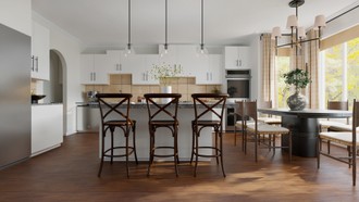 Transitional, Warm Transitional Kitchen by Havenly Interior Designer Lilia