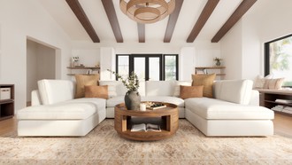 Transitional, Organic Modern Living Room by Havenly Interior Designer Lilia