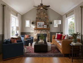 Transitional, Warm Transitional Living Room by Havenly Interior Designer Maria
