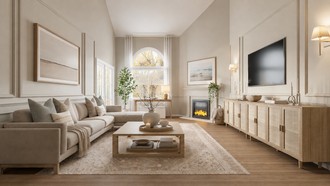 Modern, Transitional Living Room by Havenly Interior Designer Bertha
