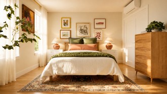 Bohemian, Midcentury Modern Bedroom by Havenly Interior Designer Tania
