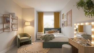 Eclectic, Bohemian Bedroom by Havenly Interior Designer Elisa