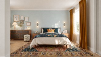 Eclectic, Global Bedroom by Havenly Interior Designer Pamela