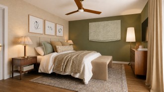 Transitional, Parisian Modern, Warm Transitional, Classic Coastal, Modern Cottage, Traditional Charm, Artful Eclectic Bedroom by Havenly Interior Designer Anny