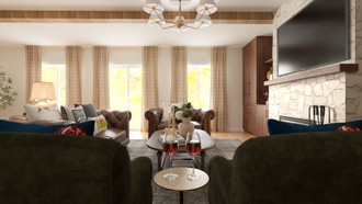 Classic Contemporary Living Room by Havenly Interior Designer Lilia