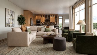 Modern, Eclectic, Transitional Living Room by Havenly Interior Designer Gabriela