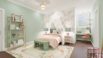 Glam, Preppy Bedroom by Havenly Interior Designer Katerina