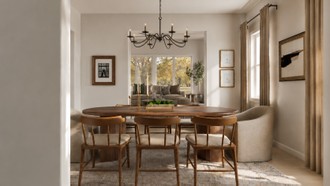 Classic, Transitional, Vintage, Midcentury Scandi, Organic Modern, Warm Transitional, New Classic, Traditional Charm Dining Room by Havenly Interior Designer Anny