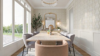 Classic Contemporary Dining Room by Havenly Interior Designer Andrea