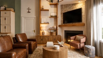 Rustic Living Room by Havenly Interior Designer Erin