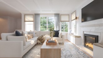 Contemporary, Coastal Living Room by Havenly Interior Designer Andrea