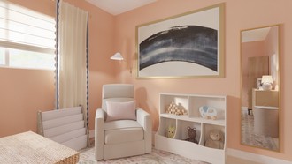 Eclectic, Preppy, Artful Eclectic Bedroom by Havenly Interior Designer Rachel