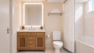 Coastal Bathroom by Havenly Interior Designer Abigail