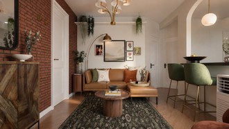 Bohemian Living Room by Havenly Interior Designer Ivanna