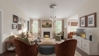 Traditional Charm Living Room by Havenly Interior Designer Ariel