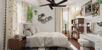 Modern, Midcentury Scandi Bedroom by Havenly Interior Designer Candice