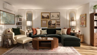 Eclectic, Vintage Living Room by Havenly Interior Designer Ivan