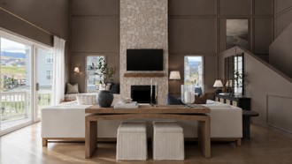 Transitional Living Room by Havenly Interior Designer Malena