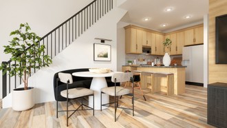 Warm Transitional Kitchen by Havenly Interior Designer Montserrat