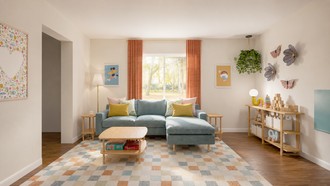 Midcentury Scandi Living Room by Havenly Interior Designer Ivan