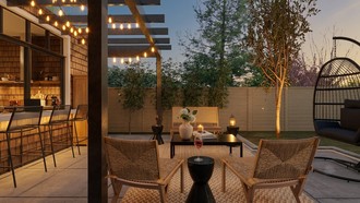 Bohemian, Scandinavian Outdoor Space by Havenly Interior Designer Elisa