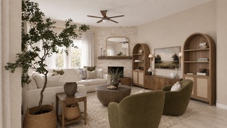 Modern Cottage Living Room by Havenly Interior Designer Malena