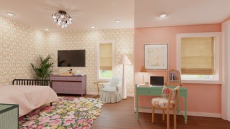 Eclectic, Glam, Artful Eclectic Bedroom by Havenly Interior Designer Katerina