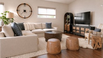 Contemporary, Rustic, Organic Modern Living Room by Havenly Interior Designer Hayley
