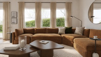 Contemporary, Transitional, Inspired Modern, Parisian Modern, Contemporary Luxe, Organic Modern, Warm Transitional, New Classic Living Room by Havenly Interior Designer Anny
