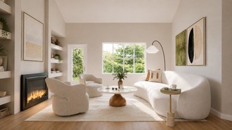 Organic Modern Living Room by Havenly Interior Designer Camila
