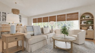 Classic, Coastal, Traditional, Farmhouse, Rustic, Transitional, Country, Classic Coastal, Modern Cottage, Traditional Charm Living Room by Havenly Interior Designer Kristen