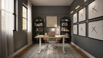 California Cool Office by Havenly Interior Designer Ivan