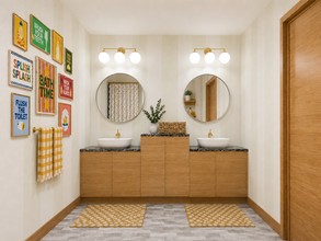 Preppy Bathroom by Havenly Interior Designer Jacqueline