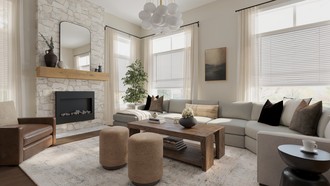 Contemporary, Modern, Minimal, Organic Modern Living Room by Havenly Interior Designer Emilee