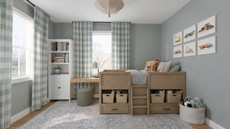 Warm Transitional Bedroom by Havenly Interior Designer Erin