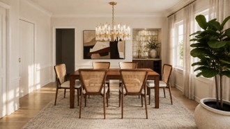 Traditional Dining Room by Havenly Interior Designer Malena